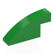 Brick Curved 1 x 4 x 1 2/3 No Studs, Bright Green