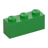 Brick 1 x 3, Bright Green