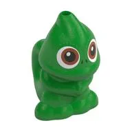 Animal, Chameleon, Standing, Hole on Top and Tail with Brown Eyes Print (Pascal), Bright Green