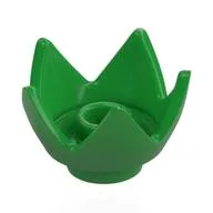 Crown / Flower / Egg Shell Half, Bright Green