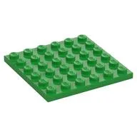 Plate 6 x 6, Bright Green