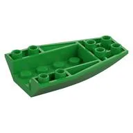 Brick Wedged, Curved Inverted 6 x 4, Bright Green