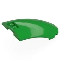 Windscreen 6 x 8 x 2 Curved, Bright Green