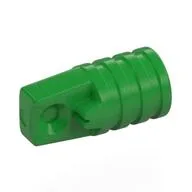 Hinge Cylinder 1 x 2 Locking with 1 Finger and Axle Hole On Ends [No Side Slots], Bright Green