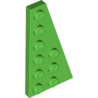 Wedge Plate 6 x 3 Right, Bright Green