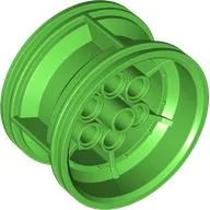 Wheel 43.2 x 26 Technic Racing Small with 6 Pinholes, Bright Green