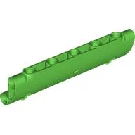 Technic Panel Curved 11 x 3 with 2 Pin Holes through Panel Surface, Bright Green