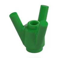 Brick Round 1 x 1 with 3 Bars, Bright Green