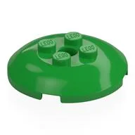 Dish 4 x 4 with 4 Studs, Bright Green