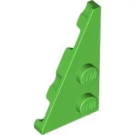 Wedge Plate 2 x 4 27° Left, Bright Green
