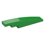 Brick Curved 1 x 6, Bright Green