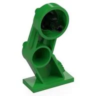 Mech Leg, Right, with Black Pin, Bright Green