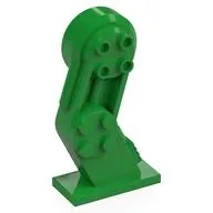 Mech Leg, Left, with Black Pin, Bright Green