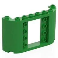 Panel 2 x 8 x 4 with Curved Sides, Bright Green