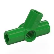 Technic Axle and Pin Connector Angled Triple - 60°, Bright Green