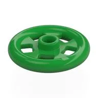 Plate Special Round 1 x 1 Stud with 3 x 3 Ring Around, Bright Green