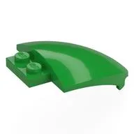 Windscreen, Curved 4 x 5, Bright Green