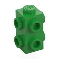 Brick Special 1 x 1 x 1 2/3 with 6 Studs on 3 Sides, Bright Green