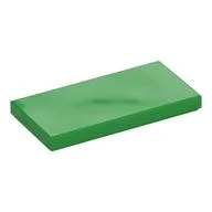 Tile 2 x 4 with Groove, Bright Green