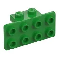 Bracket 1 x 2 - 2 x 4, Bright Green