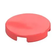 Tile Round 2 x 2 with Bottom Stud Holder, Coral