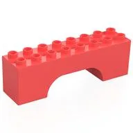 Duplo Brick 2 x 8 x 2 Arch, Coral