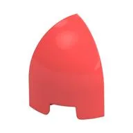 Brick Round Curved 1 x 1 x 1 1/3 Quarter Dome, Coral
