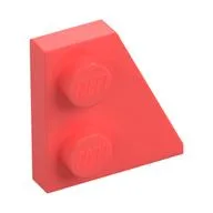 Wedge Plate 2 x 2 Right, Coral