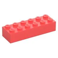 Brick 2 x 6, Coral