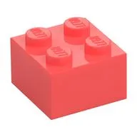 Brick 2 x 2, Coral