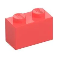 Brick 1 x 2, Coral
