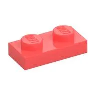 Plate 1 x 2, Coral