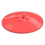 Dish 6 x 6 Inverted (Radar) with Solid Studs, Coral