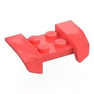 Mudguard 2 x 4 with Molded Headlights, Coral