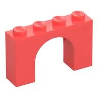 Brick Arch 1 x 4 x 2, Coral