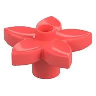 Duplo Plant, Flower with 1 Top Stud, Coral