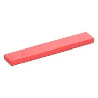 Tile 1 x 6 with Groove, Coral