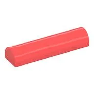 Brick Curved 1 x 4 x 2/3 Double, No Studs, Coral