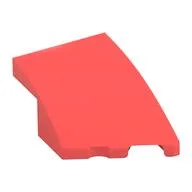 Brick Wedged, Curved 3 x 2 with Stud Notch Right, Coral