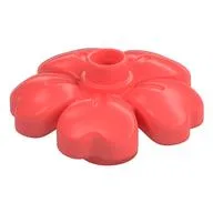 Duplo Plant, Flower with 1 Top Studs, Coral