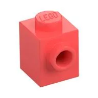 Brick Special 1 x 1 with Stud on 1 Side, Coral