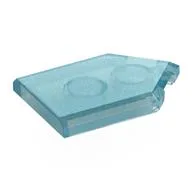 Tile Special 2 x 3 Pentagonal, Opal Trans-Light Blue