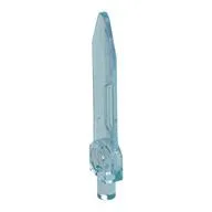 Weapon Sword, Blade with Bar, Double Edge, Opal Trans-Light Blue