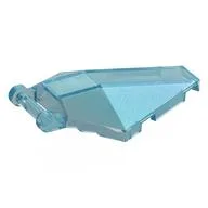 Windscreen 6 x 4 x 1 Hexagonal with Handle, Opal Trans-Light Blue