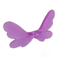 Minidoll Neckwear Wings Fairy, Opal Trans-Dark Pink