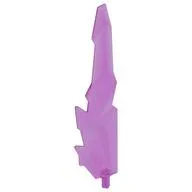 Weapon Sword with Jagged Edges, Axle, Opal Trans-Dark Pink