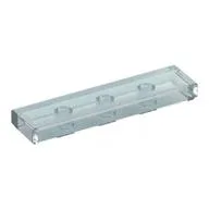 Tile 1 x 4 with Groove, Opal Trans-Clear