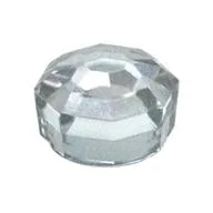 Plate Special 8-Sided Crystal/Gem 1 x 1 x 2/3, Opal Trans-Clear