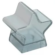 Duplo Brick Special 2 x 2 x 2, Star, Opal Trans-Clear