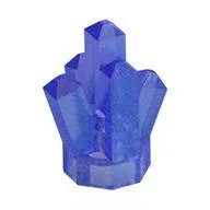 Rock 1 x 1 Crystal 5 Point, Opal Trans-Purple